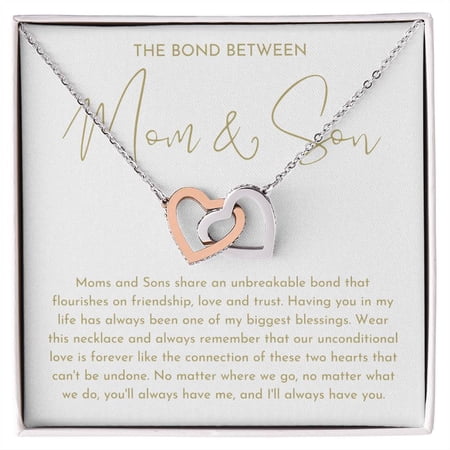 Son To Mom Necklace A Meaningful Necklace Perfect For Anniversaries Birthdays Valentine Version 743, Multi Interlocking Heart Necklace