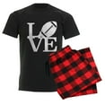 thumbnail image 6 of CafePress - Love Football Men's Dark Pajamas - Men's Dark Loose Fit Cotton Pajama Set, 6 of 7