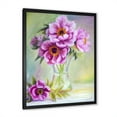 thumbnail image 2 of Designart 'Purple Peonies In Vase Still Life' Traditional Framed Art Print, 2 of 4
