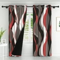 thumbnail image 3 of Lfeey Extra Long Blackout Curtains for Kitchen Windows 52x96 inch, Red, Room Darkening Panels 2 Pcs, 3 of 7