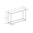thumbnail image 4 of Monarch Specialties Accent Table, Console, Entryway, Narrow, Sofa, Living Room, Bedroom, Metal, Laminate, Grey, Black, Contemporary, Modern, 4 of 4