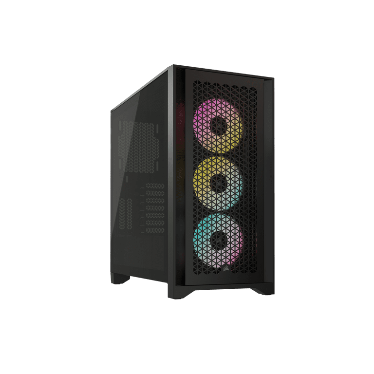 iCUE 4000D RGB AIRFLOW Mid-Tower Case, Black - 3x AF120 RGB ELITE