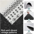 thumbnail image 3 of Black Geometric Border Pattern Kitchen Rugs Sets Of 3,Kitchen Runner Rugs Non Skid Washable,Decorative Kitchen Floor Mats for Kitchen,Sink,Laundry,17"x30"+ 17"x47" + 17"x59", 3 of 6