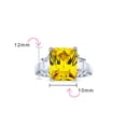 thumbnail image 4 of Bling Jewelry Womens Art Deco Engagement Ring Pink CZ and Baguette Side Stones, 4 of 5