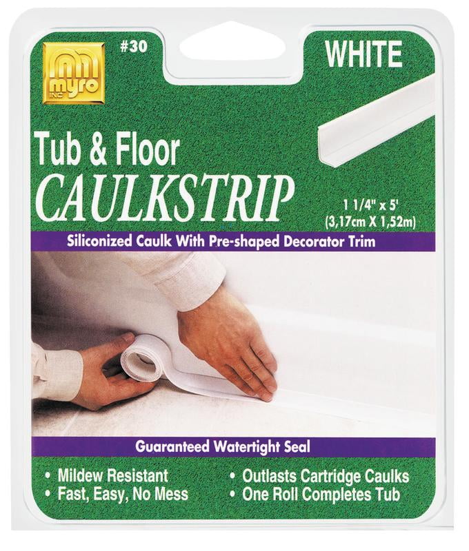 Homax Caulk Strip Tub & Floor White