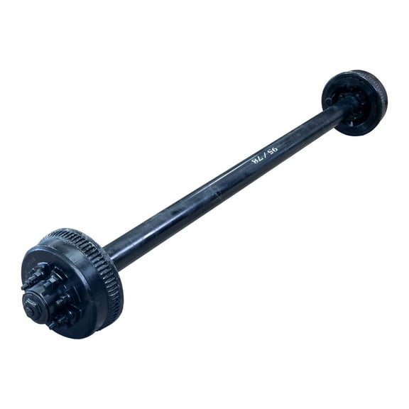 9000 lb Electric Brake Trailer Axle 8 Lug - 9k TK Grease Bath Trailer Axle, 95/78 Hubface/Spring Center - (6'10) Frame Width