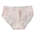 thumbnail image 1 of AWZXDE Culottes pour Femmes, Logo à Lettres Personnalisé, Taille Basse, Tanga Rayé, Bikini String Invisible, Quotidien, Rose, TG, 1 of 3