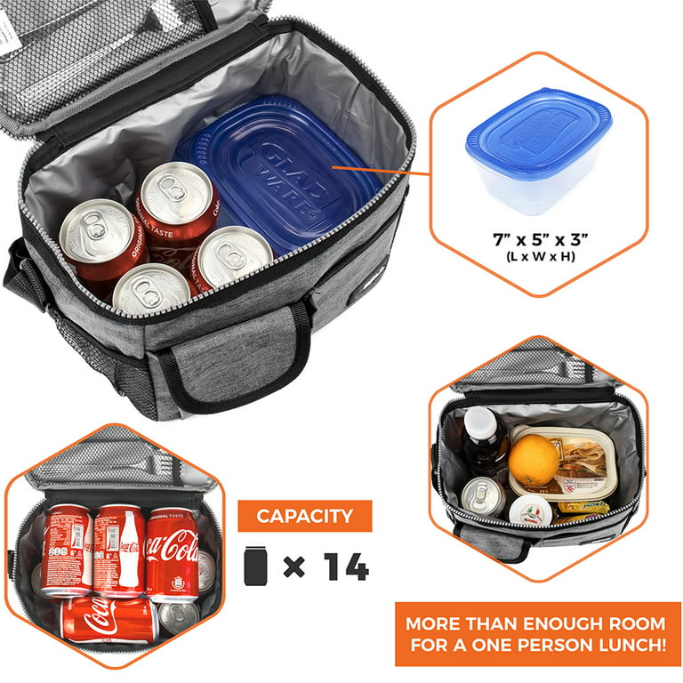 Insulated Lunch Box For Men Work Leakproof Lunch Bags For Adult With  Shoulder Strap Reusable Freezab…See more Insulated Lunch Box For Men Work
