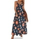 thumbnail image 1 of Lindo vestido de margaritas, elegante vestido largo con flores y tirantes, estilo bohemio, para playa, verano, cuello en V, ropa de gran tamaño, 1 of 7