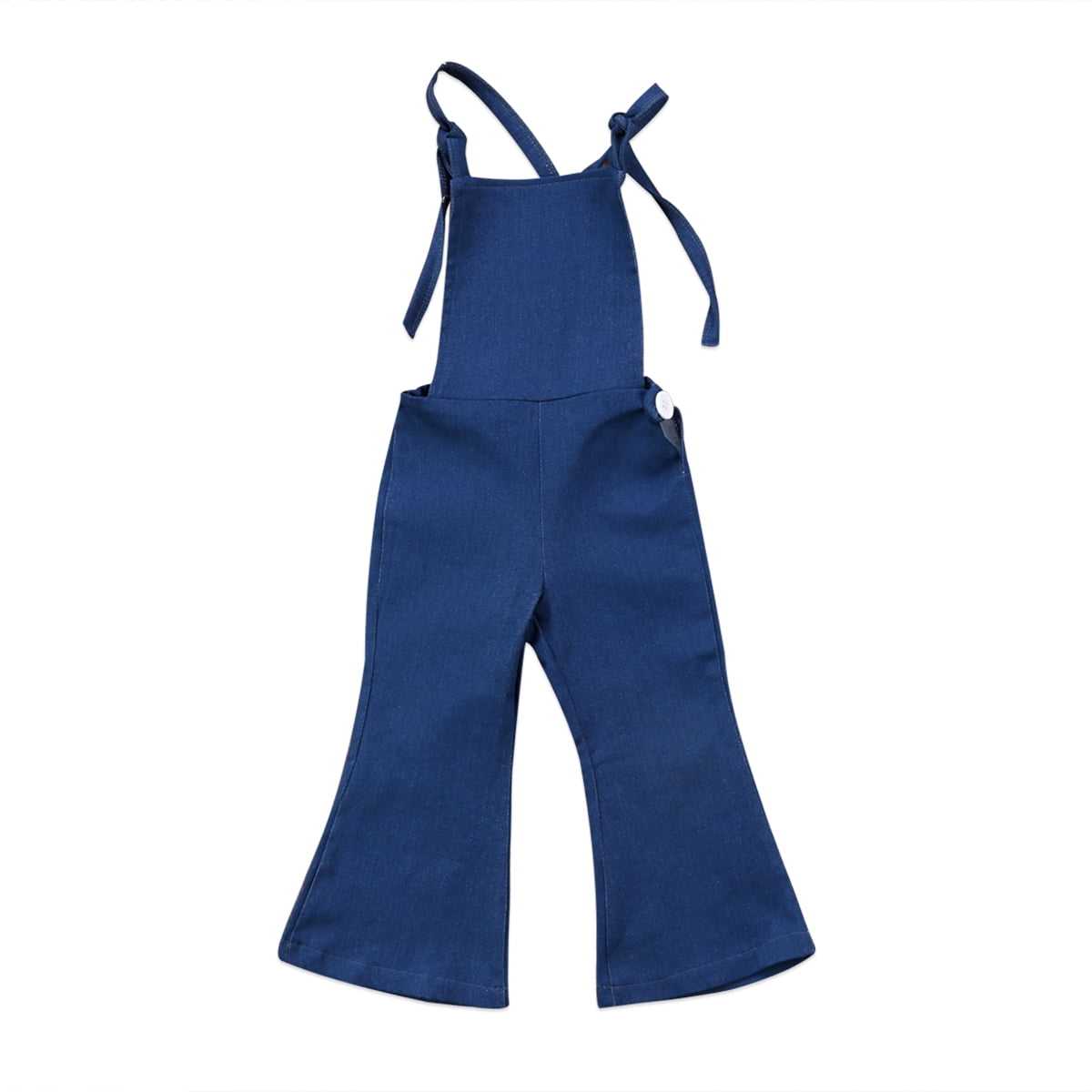 Douhoow Toddler Baby Girls Suspender Overall Jumpsuit Straps Romper Bell-Bottom Long Pants