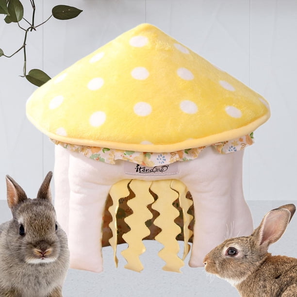 Escondite de conejillos de Indias, escondite cálido y acogedor con ventana, tienda para mascotas, cama para animales pequeños para descansar, jugar a M