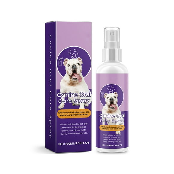 SLYNSHome Pet Oral Care Spray for Dogs and Cats,Pet Breath Dental Care Spray Remove Bad Breath by Removing Plaque and Tartar Buildup