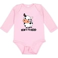 thumbnail image 3 of Inktastic New to the Herd Cute Cow Boys or Girls Long Sleeve Baby Bodysuit, 3 of 5