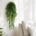 thumbnail image 5 of 2PCS Artificial Hanging Plants for Outdoors, Fake Green Hanging Plants Outdoor UV Resistant Faux Realistic Silk Plants for Planter Porch Garden Balcony Yard Indoor, 5 of 6