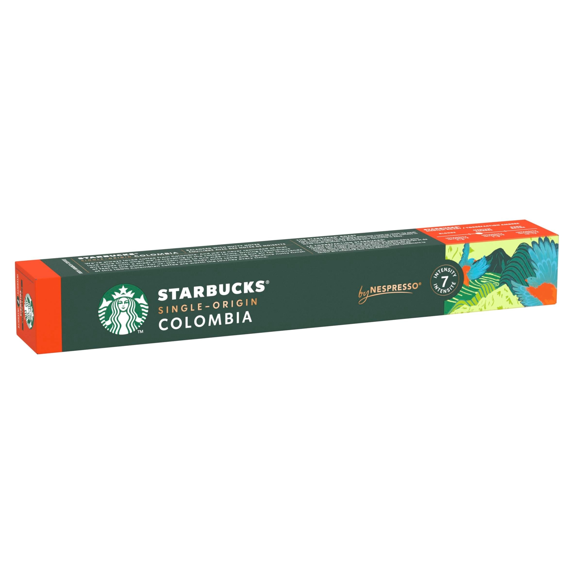 Starbucks by Nespresso Single-Origin Colombia Espresso Coffee Pods x10 57g, Imported from Britain