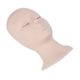 thumbnail image 4 of Cabeza De Maniquí De Pestañas Con Párpados Reemplazados, Cabeza De Maniquí De Entrenamiento De Extensiones De Pestañas, Párpados Extraíbles De Silicona Suave, Cabeza De Práctica Realista(rosa), 4 of 5