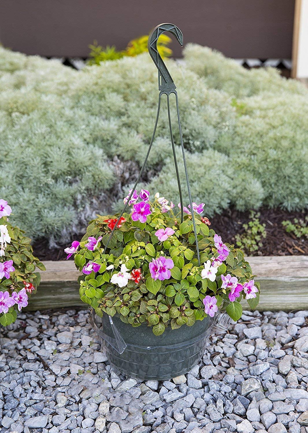 Curtis Wagner Plastics Plant Hanging Basket Drip Pans (5-Pack) - Clear, Round (Diameter = 6.25" Base, 8" Top, 3.5" Depth) Thin Plastic Indoor Outdoor