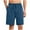 Navy, variant on Plebaso Men's Shorts Elastic Waist Drawstring Casual Shorts Solid Color Comfy Lounge Shorts with Pockets