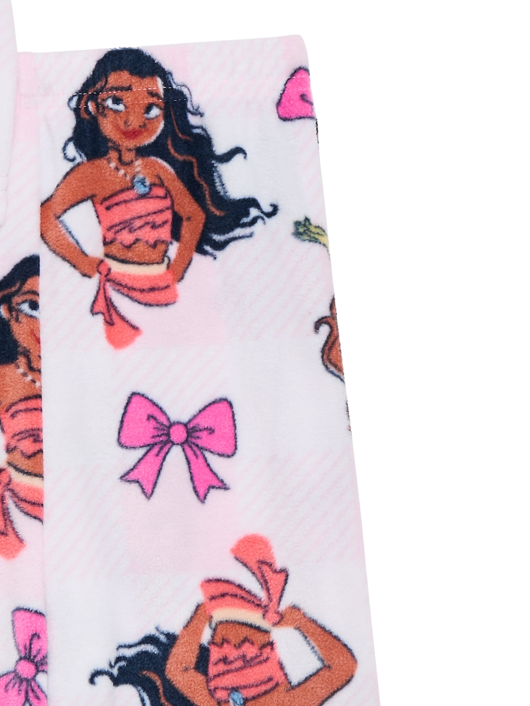 Disney Princess Toddler Girls Microfleece Pajama Top and Pants Set, 2-Piece, Sizes 12M-5T