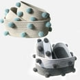 thumbnail image 1 of Set of 3 Soft Woven Rope Storage Baskets for Desk, Living Room & Nursery Organization, 1 of 5