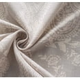 thumbnail image 2 of DriftAway Cathy Curtain Linen Textured 2 Layers Blackout Grommet Curtains Paisley Block Print Style 2 Panels, 52" x 84", Gray, 2 of 5