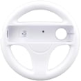 thumbnail image 4 of RetroFam 5-in-1 Racing Bundle for Wii & Wii U: 2 Racing Wheels, 2 Remote Controllers for Wii/Wii U & Mario Kart Wii Game (Used) - Complete 2-Player Multiplayer Set - White, 4 of 6