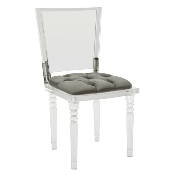 SAFAVIEH Couture Ella Contemporary Acrylic Dining Chair with Cushion