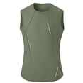 thumbnail image 2 of Domuza Tank Top for Men Classic Quick-Dry Sleeveless Vest Tops Summer Breathable Casual Tshirt Workout Muscle Gym Tanks Army Green XS, 2 of 6
