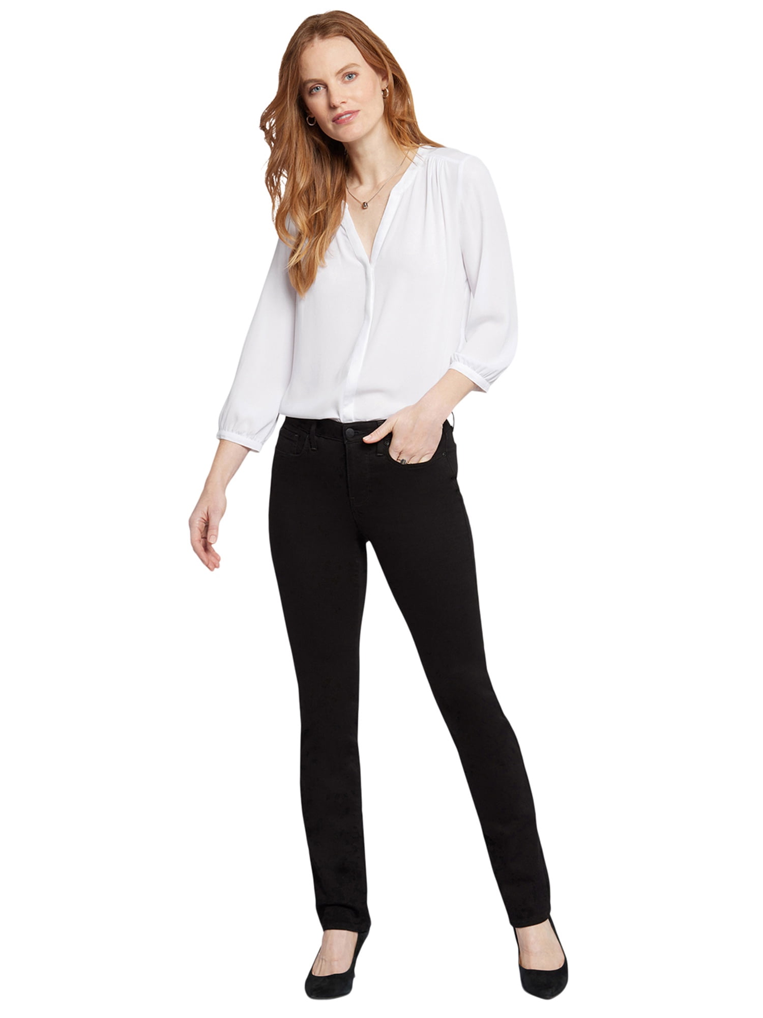 NYDJ Women’s Sheri Slim Straight Jean, Sizes 2-24, featuring Lift Tuck® Technology
