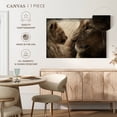 thumbnail image 5 of Elephant Stock Lion And His Cub Wall Art - Horizontal Canvas Wall Art - Living Room Wall Decor - Animal Canvas - Black And Brown Decor - 48" x 32", 5 of 8
