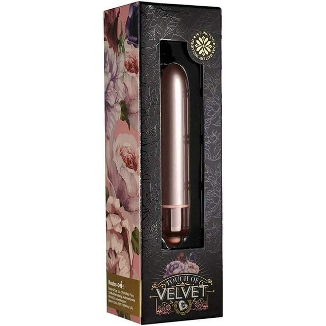 Rocks Off Balle Vibrante en Velours, Rose Blush