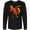 AB-Black, variant on Inktastic Dabbing Turkey Thanksgiving Long Sleeve T-Shirt