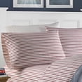 thumbnail image 2 of Nautica - Collection Percale - Ensemble de Draps - 100 % Coton, Frais et Léger, Literie Légère et Évacuant l'Humidité, Simple TG, Rouge Coleridge, 2 of 10