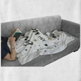 thumbnail image 6 of Saying Soft Flannel Fleece Throw Blanket, Hand Drawn I Love You to the Moon and Back Words Stars Celebration Theme, Cozy Plush for Indoor and Outdoor Use, 70" x 90", Cocoa Black, by Ambesonne, 6 of 6