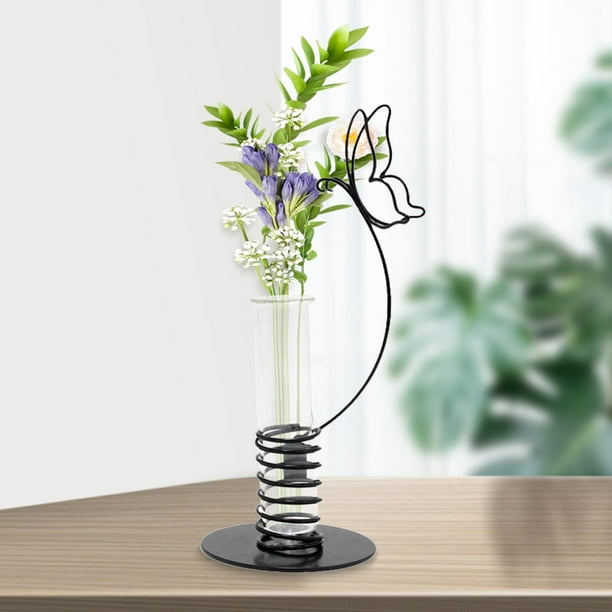 Jarrón de ónico, jardinera de cristal, arreglo Floral, centro de mesa, jarrón de arte del hierro nórdico para decoración perfecl Florero de tubo de ensayo
