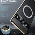 thumbnail image 5 of TECH CIRCLE Metal Plating case for Google Pixel 8 Pro,Luxury Thin Compatible with Magsafe Wireless Charging Camera Lens Protection Anti-Drop Frosted Back Panel Cover for Google Pixel 8 Pro 6.7",Gold, 5 of 9