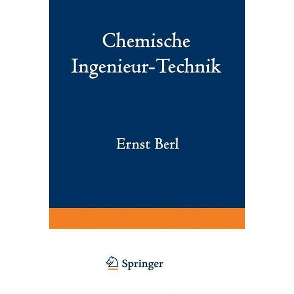 Chemische Ingenieur-Technik, (Paperback)