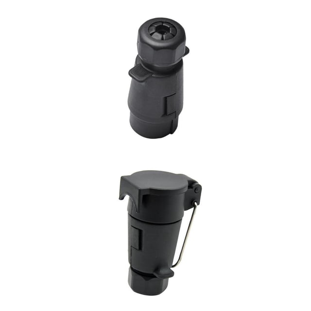 2 Paquetes de Conector de Enchufe de Remolque de 7 Vías + Enchufe de Remolque de siete pibes Cableado de Remolque Cola Zócalo del conector del remolque de 7 pines