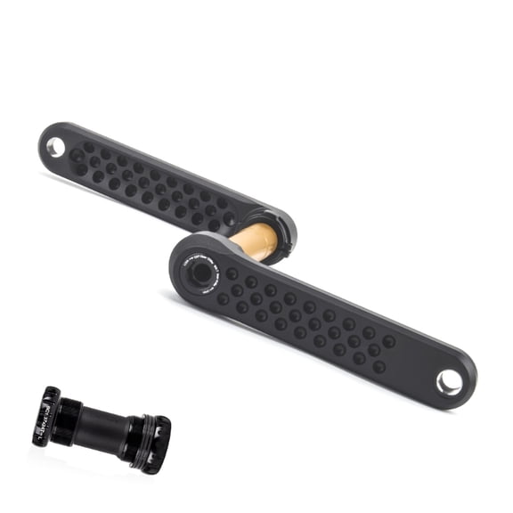 Bicycles Crank Arm Aluminium Alloy 170mm Bicycles Crankset Bike Pedal Crank Arm Replacement for Mountain Bike Road Bike