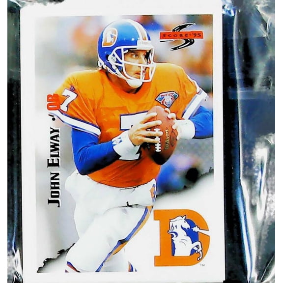 1995 Score Football Denver Broncos Team Set 6 Cards John Elway (2 DIFF)