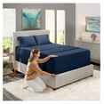 thumbnail image 2 of Huang zhong wen Extra Deep Pocket Sheets - Fits Mattress 18-24 Inches Deep, Extra Deep Pocket Queen Sheets Sets, 4 Piece Queen Size Sheets, Queen Sheets Deep Pocket, Navy Blue Sheets Queen, 2 of 6