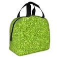 thumbnail image 2 of Easygdp Lime green glitter Bolsa Térmica Premium - Tela Oxford Impermeable, Gran Capacidad, Bolsillo Frontal, Unisex para Trabajo, Escuela, Actividades al Aire Libre y Picnics, 2 of 8