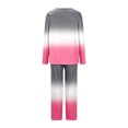 thumbnail image 5 of CLOISE Pajama Sets Women Two Piece Comfort Long Sleeve Sleepwear Tees and Comfortable Lounge Pants Loungewear Sets Soft Gradient Printed Fashion Night Clothes, 5 of 5