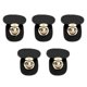 thumbnail image 1 of 5Pcs Tuck Lock Clasp Catch Genuine Leather Strong Metal Pre Punched Holes Purse Thumb Lock for Suitcase Luggage Case Black, 1 of 4