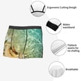 thumbnail image 5 of Haiem Starfish And Seashell Men's Boxer Briefs, Every Day Comfort Stretch Cotton Moisture-Wicking Underwear-Small, 5 of 8