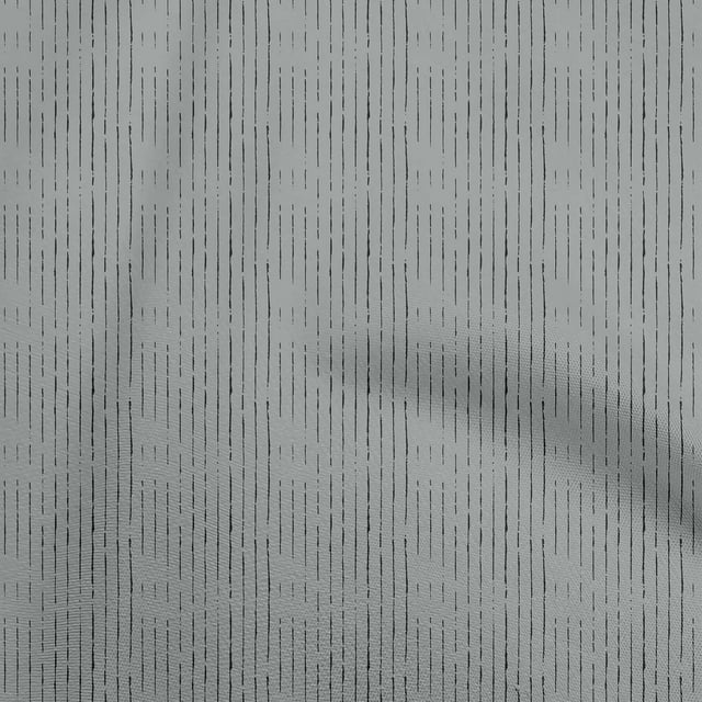oneOone Rayon Gray Fabric Stripes Sewing Craft Projects Fabric Prints By Yard 56 Inch Wide