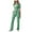 Mint Green, variant on Nursing Uniform Scrubs for Women Set Modern V-Neck Top and Drawstring Yoga Pants, Slim-fit Workwear Scrub Set Solid Color Top and Pants, S-2XL