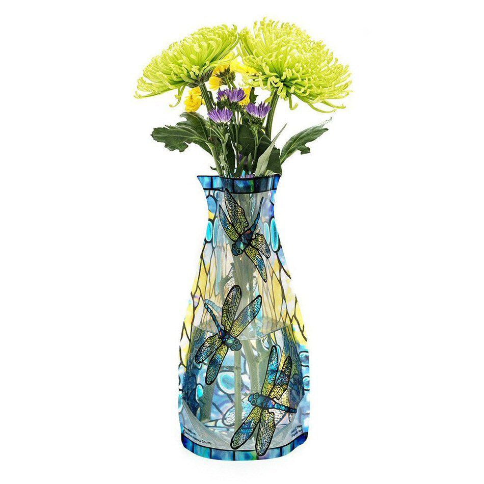 New Modgy Plastic Expandable Modern Art Decor Flower Vase Werd Black /& White