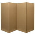 thumbnail image 3 of Red Lantern 3 ft. Short Brown Temporary Cardboard Folding Screen - 4 Panel, 3 of 5