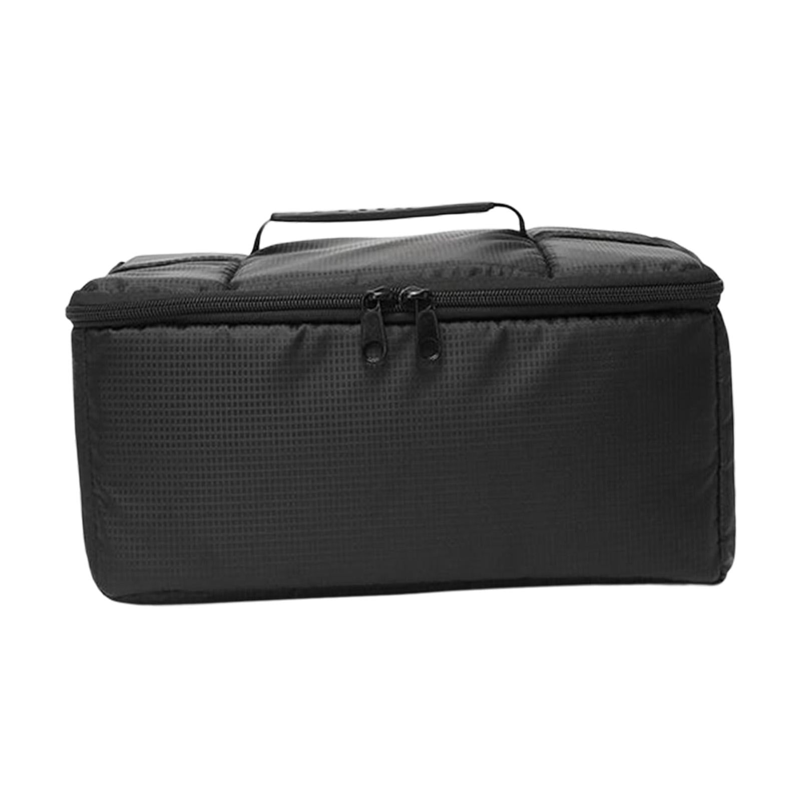Fishing Reel Bag Large, Storage Holder Organizer Removable Dividers Tote Fishing Tackle Bags Fishing Reel bag Boxes for Boat Outdoor Black